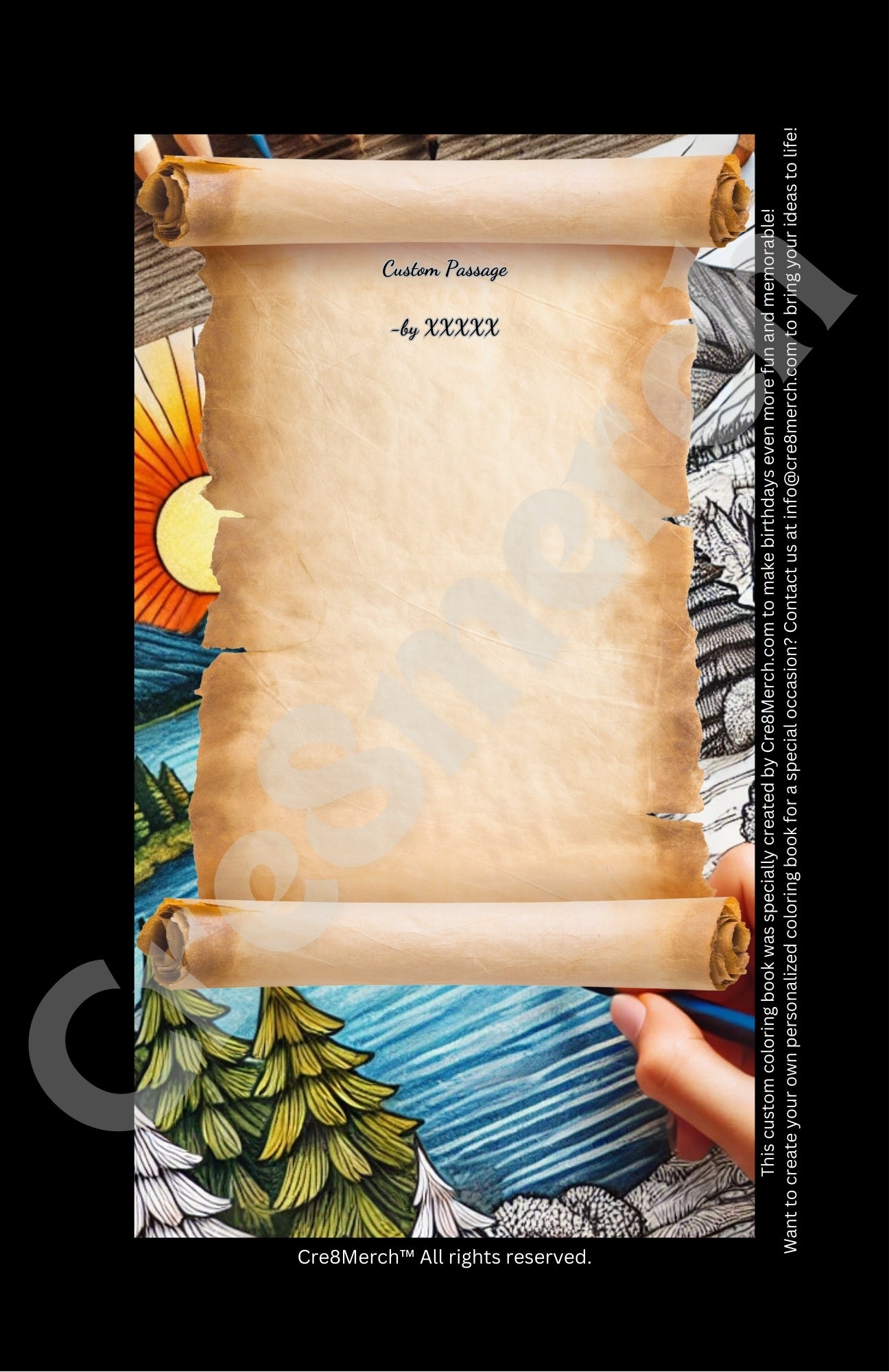 Custom Birthday Colouring Book (Design + 50 copies)