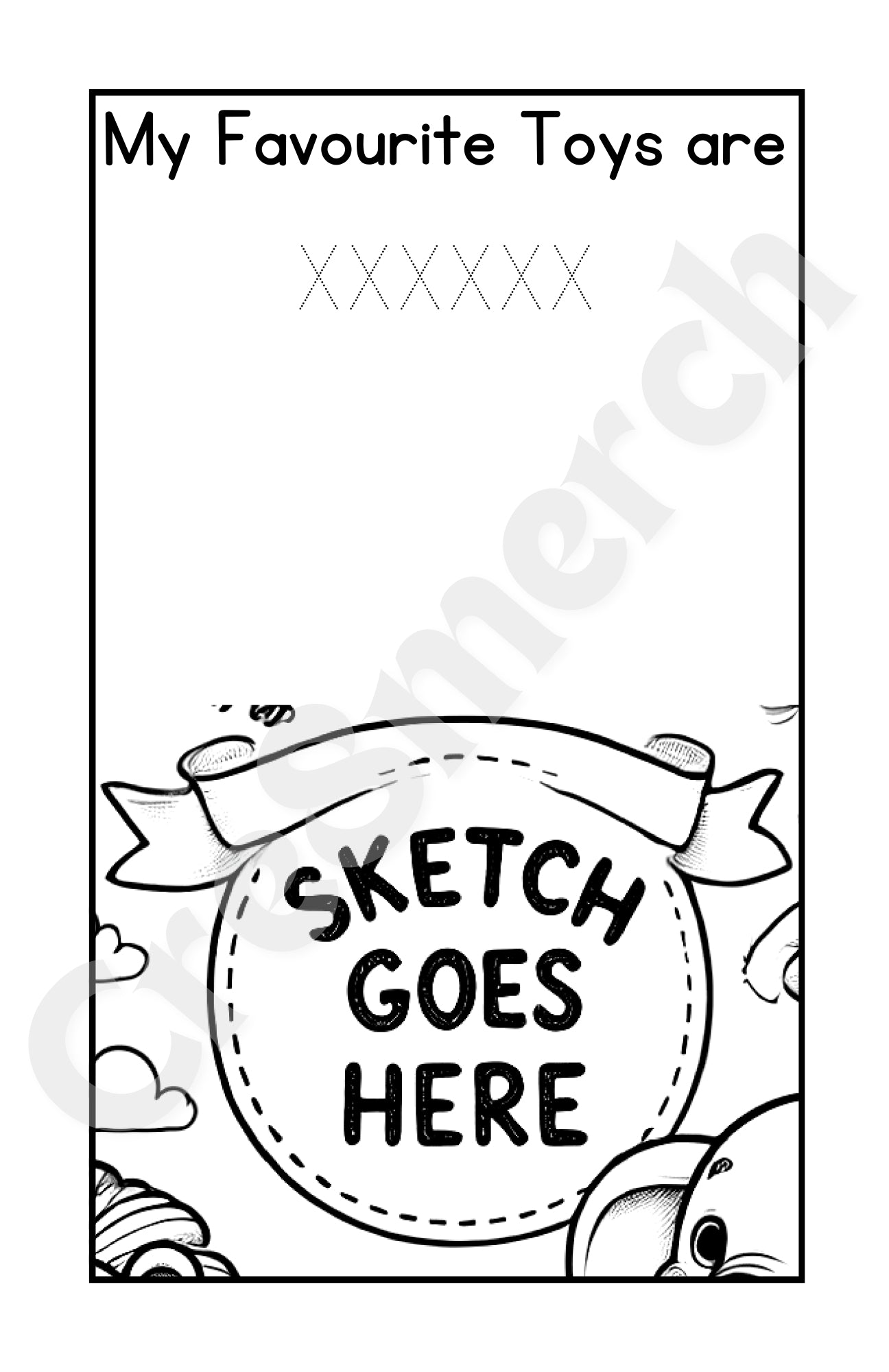 Custom Birthday Colouring Book (Design + 50 copies)