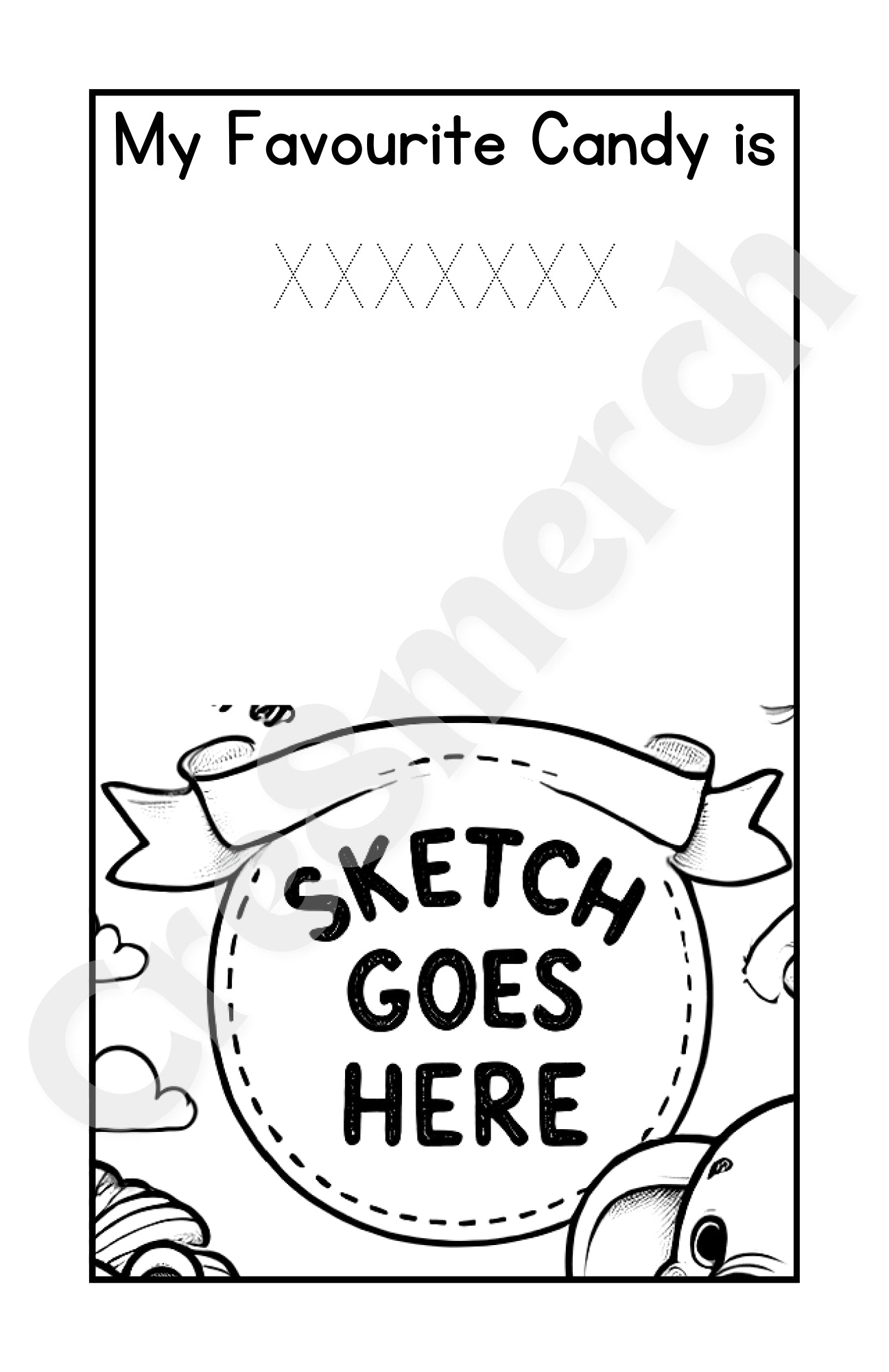 Custom Birthday Colouring Book (Design + 50 copies)
