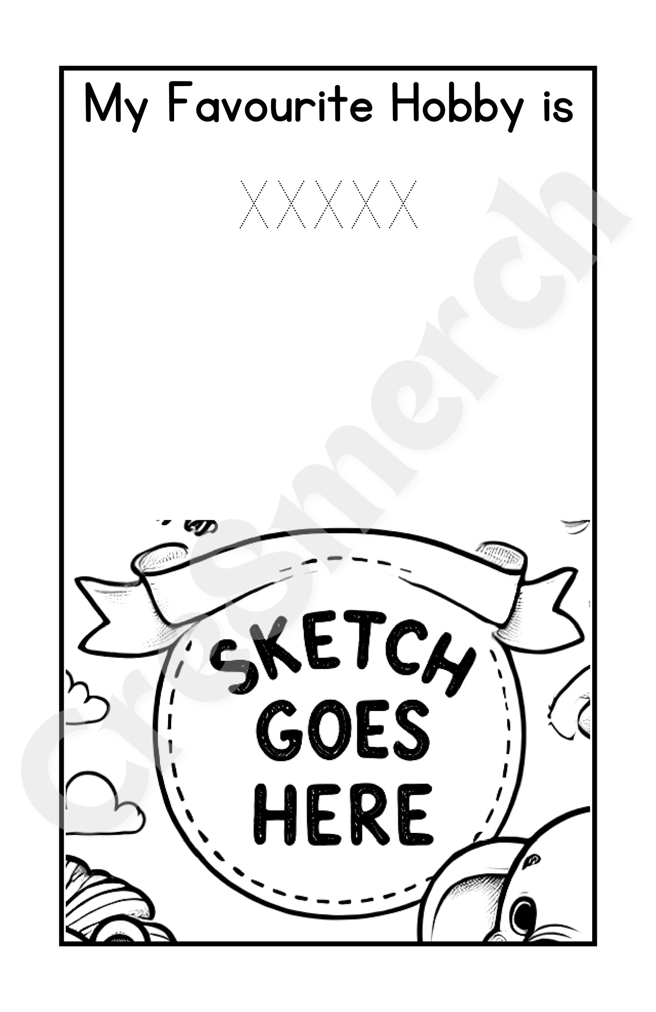 Custom Birthday Colouring Book (Design + 50 copies)