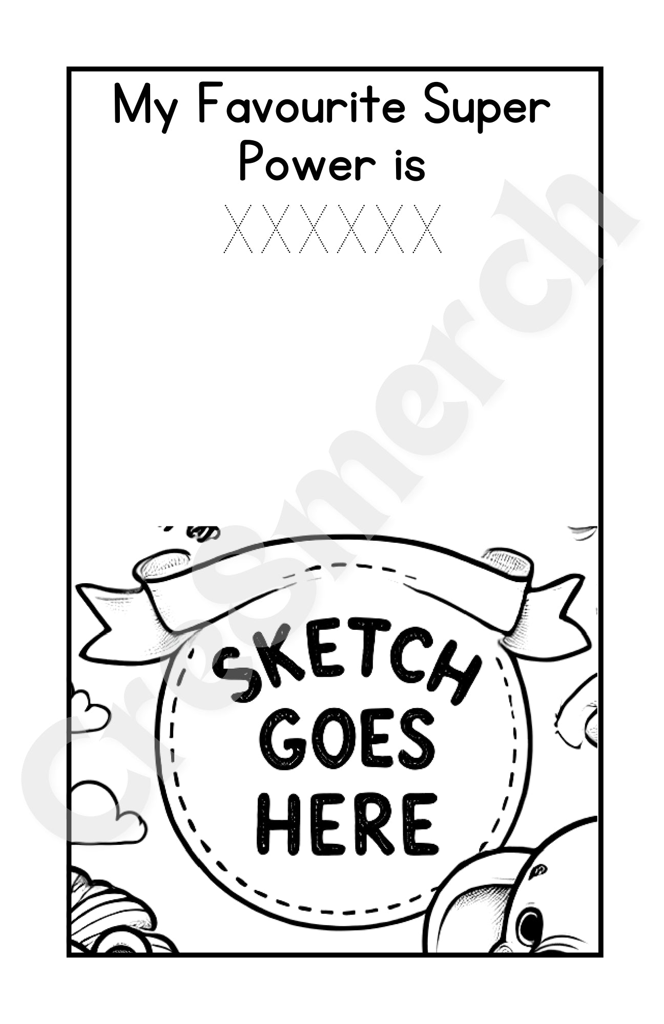 Custom Birthday Colouring Book (Design + 50 copies)